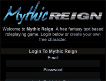 Tablet Screenshot of mythicreign.com